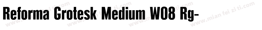 Reforma Grotesk Medium W08 Rg字体转换
